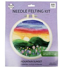 Needle Felting Kit - Mountain Scene Brooklyn Craft Company