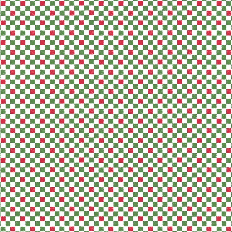 Red and green checkered pattern