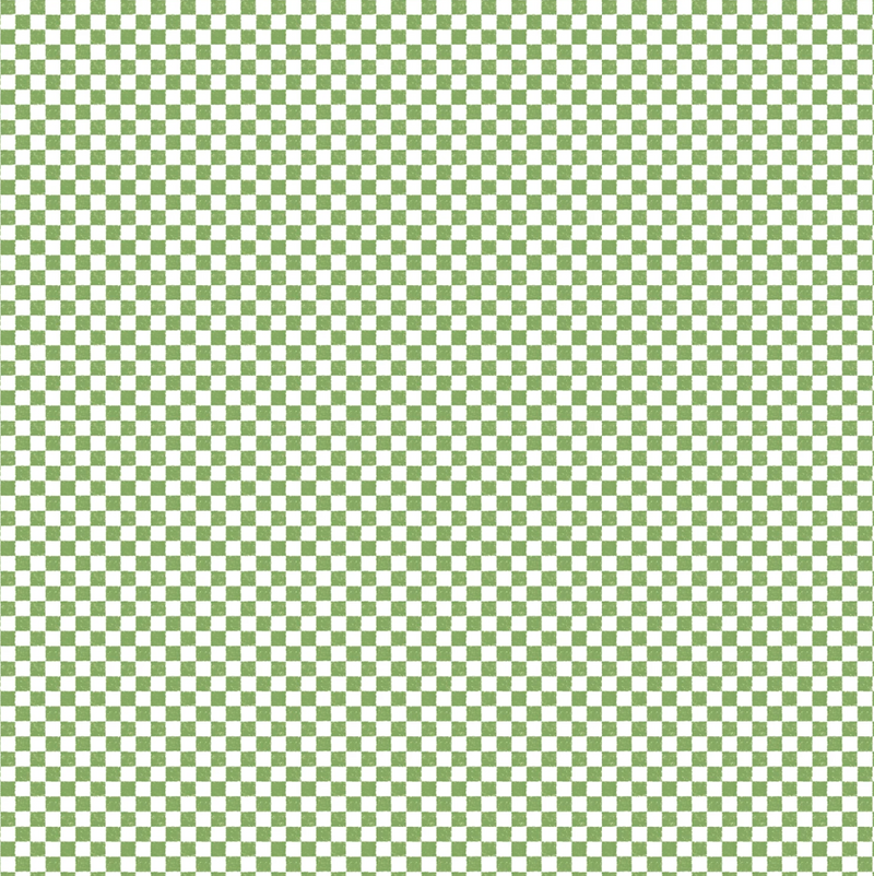 green and white small checker pattern