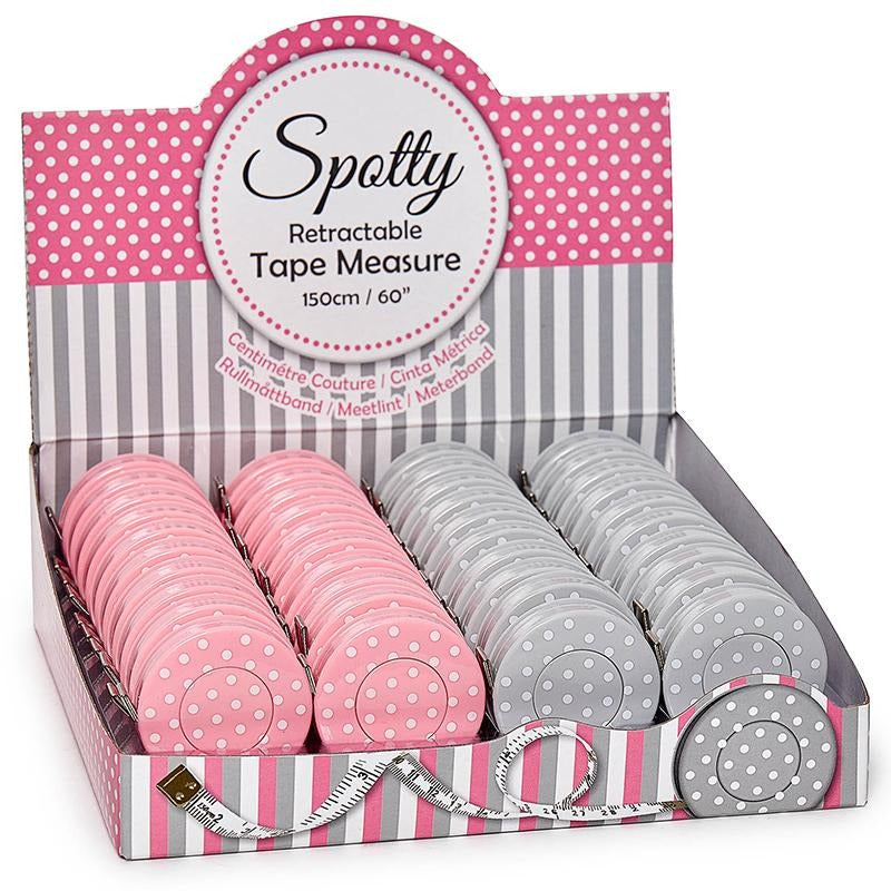 Spotty Retractable Tape Measure Notions Hobby Gifts