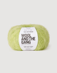 Take Care Mohair Yarn Wool and the Gang Candy Apple Green