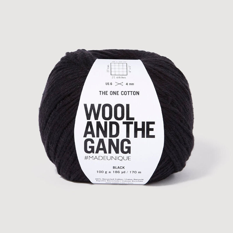 The One Cotton Yarn Wool and the Gang Black