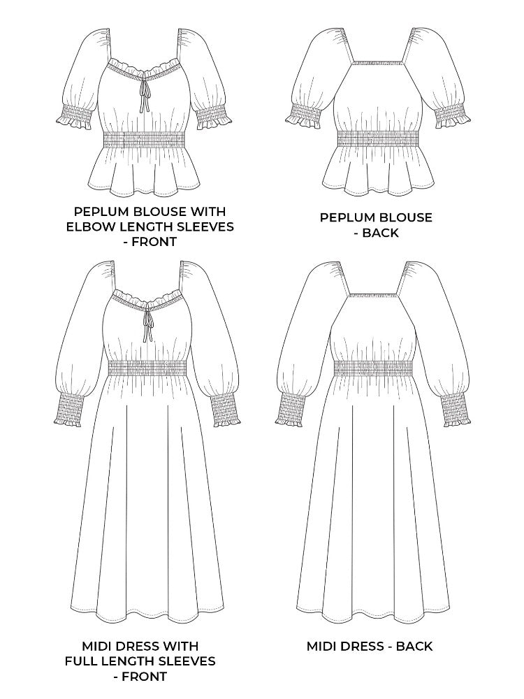 Mabel Dress and Blouse Pattern Pattern Tilly and the Buttons