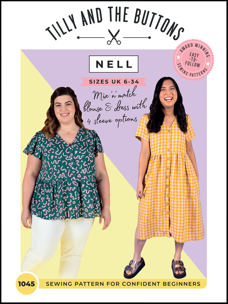 Nell Blouse and Dress Pattern Pattern Tilly and the Buttons