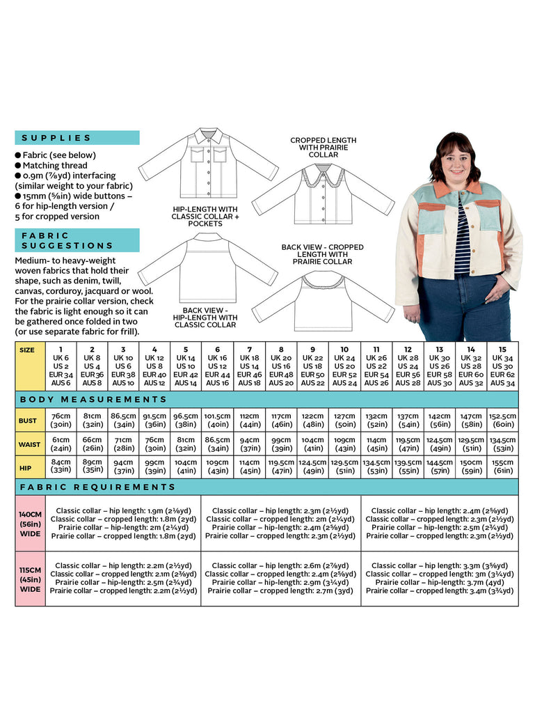 Sonny Jacket Pattern Pattern Tilly and the Buttons