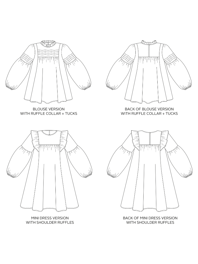 Marnie Blouse & Mini Dress Pattern