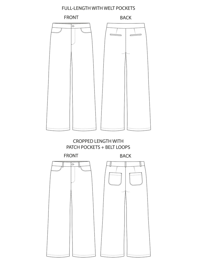 Thea Trousers Pattern Tilly and the Buttons