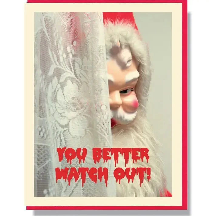 You Better Watch Out Card Greeting Cards Smitten Kitten