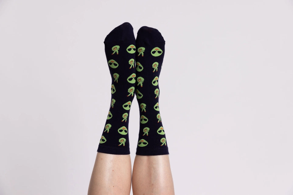 Alien Socks Accessories Yellow Owl Workshop