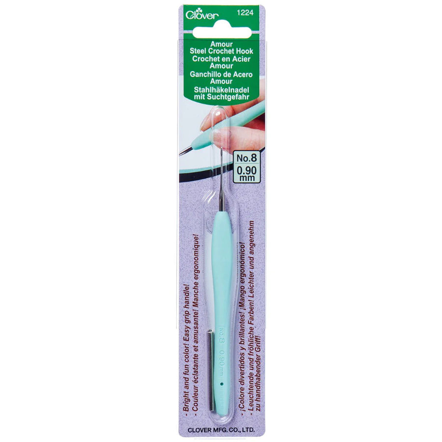 Amour steel crochet hook size 8 (0.90mm)