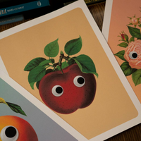 Googly Apple Print - 8 x 10