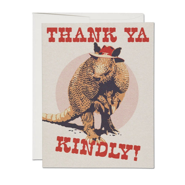 Thank Ya Kindly Card Greeting Cards Red Cap Cards