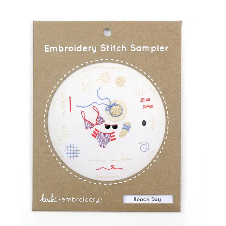 Embroidery Stitch Sampler Kit - Beach Day