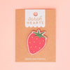 Strawberry iron on patch