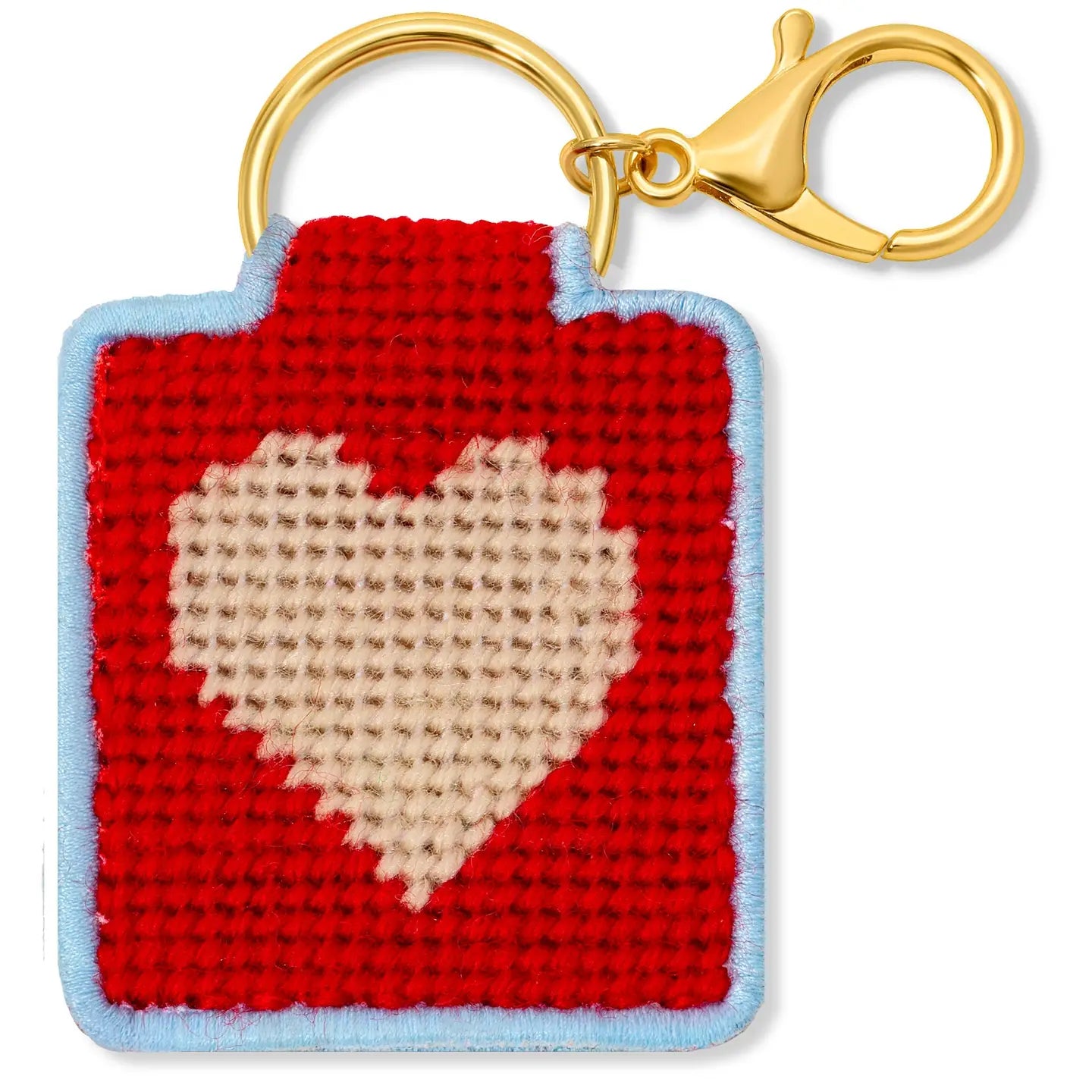 Big Heart Needlepoint Keychain Kit