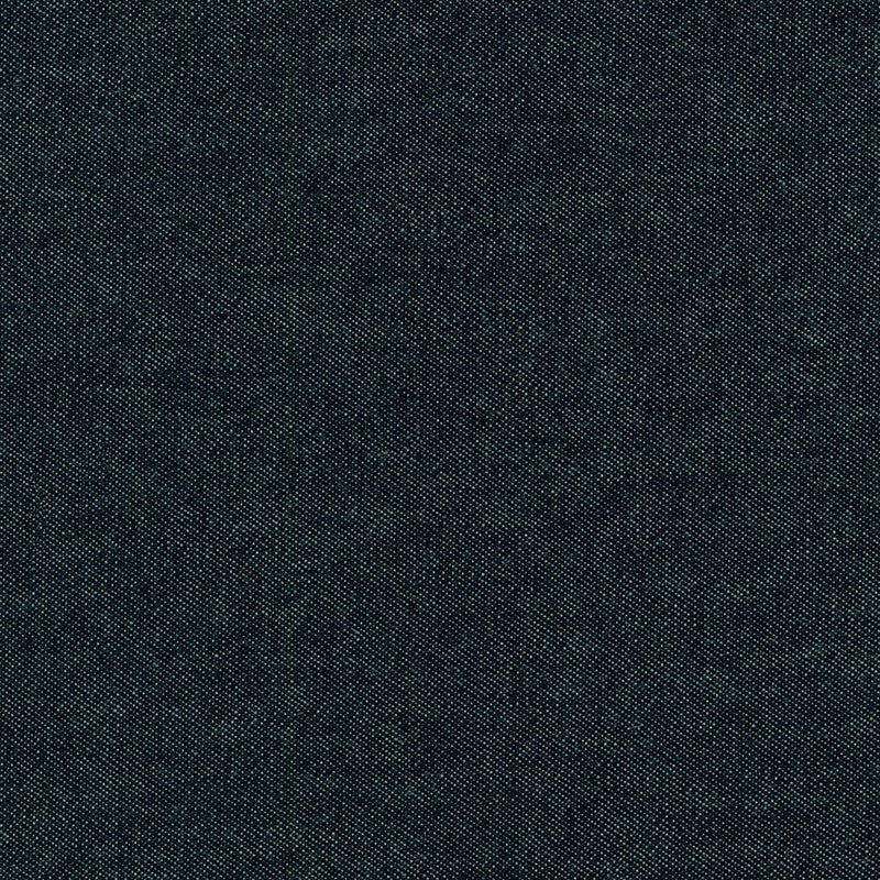 Solid black washed denim