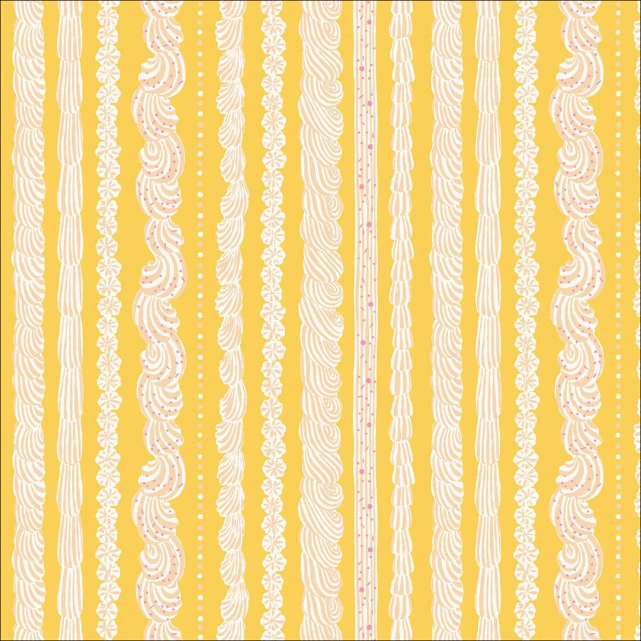 Buttercream Stripe Organic Cotton by Cloud9 Fabrics