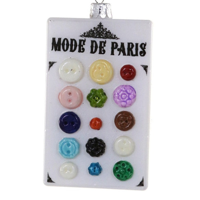 Button Card Ornament Ornament Cody Foster and Co.