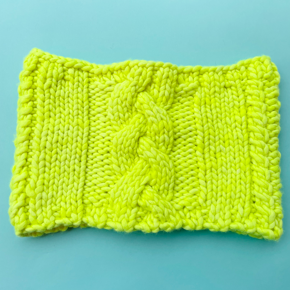 Knit a Chunky Cable Cowl