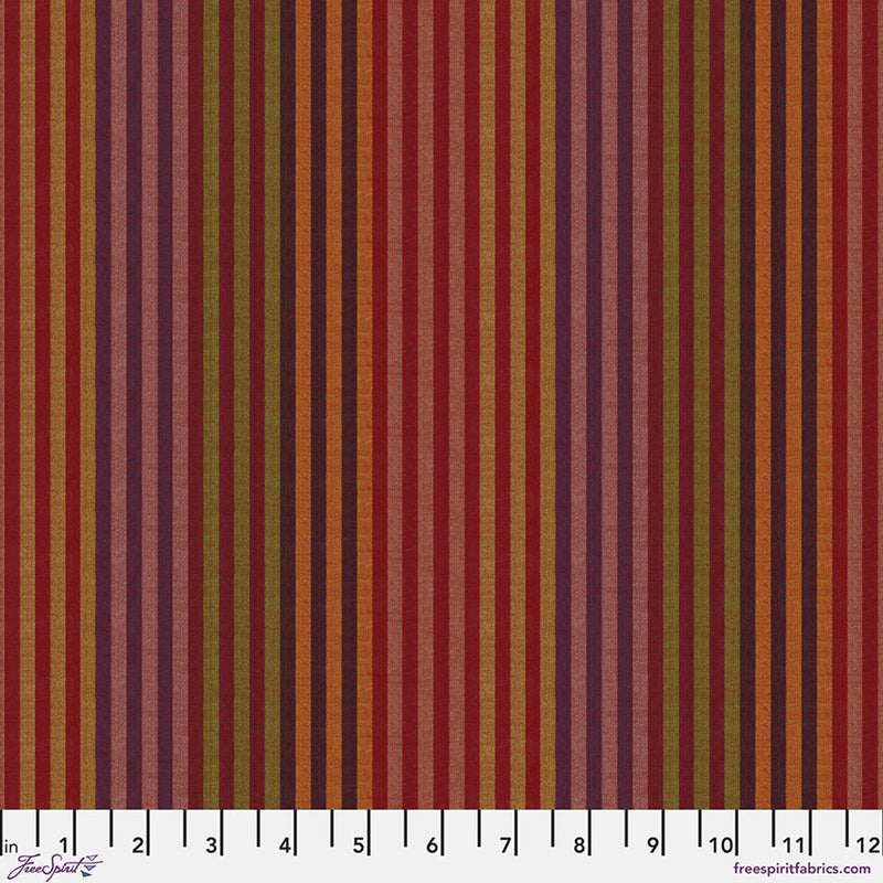Close-up of fabric with multicolor stripes