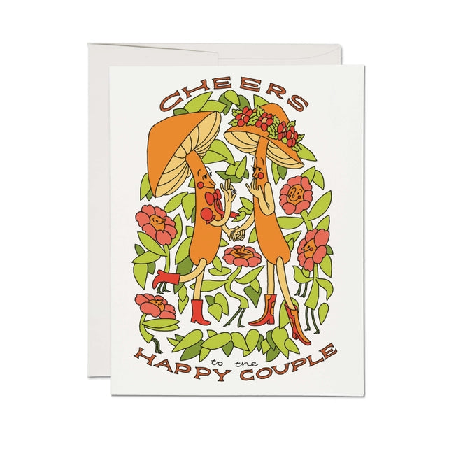 Cheers To the Couple Card Greeting Cards Red Cap Cards