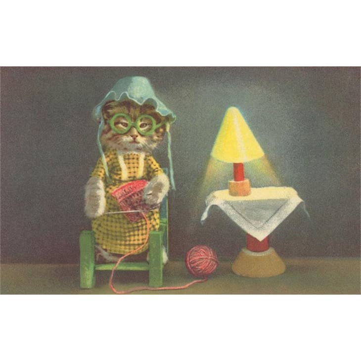 Grandma Kitten Card Greeting Cards Found Image Press