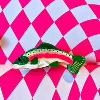 Rainbow Trout Hair Claw Accessories The Peach Fuzz