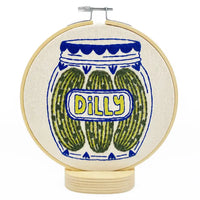 Dilly pickle embroidery kit