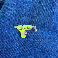 Hot Glue Gun Enamel Pin