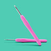 Pink sparkle crochet hook