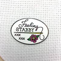 Magnetic Needle Minder - "Feeling Stabby" Needlework Snarky Crafter Designs