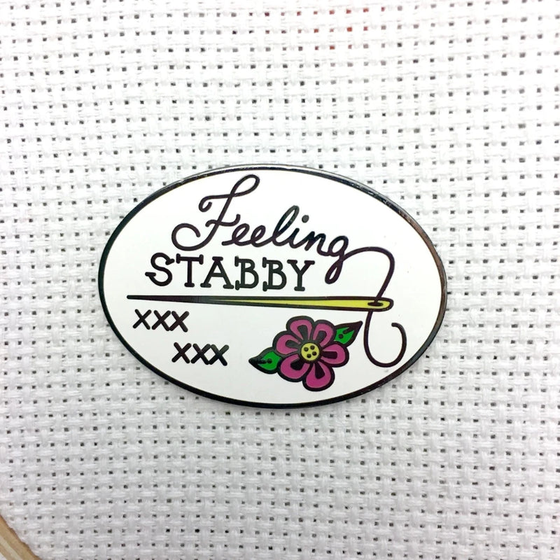Magnetic Needle Minder - "Feeling Stabby" Needlework Snarky Crafter Designs
