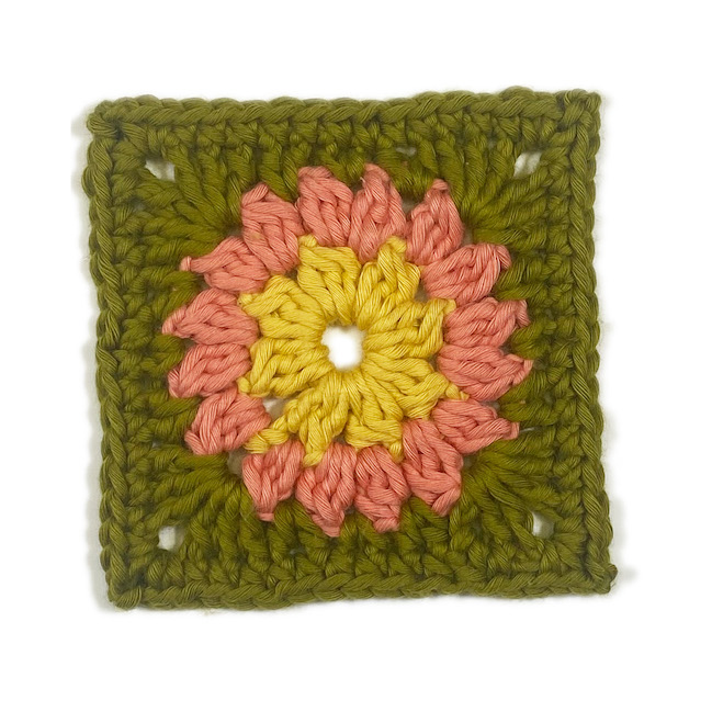 Crochet Granny Square Flowers