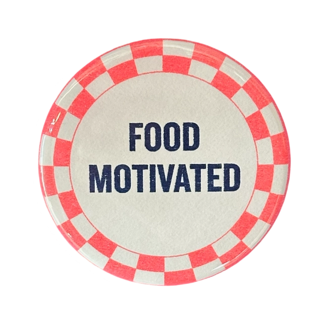 Food Motivated Button Accessories World Famous Original