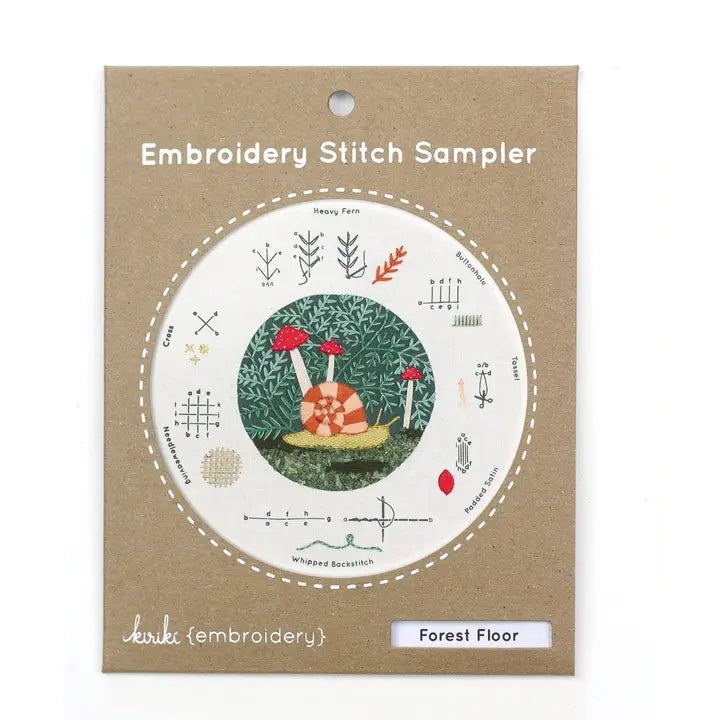 Embroidery Stitch Sampler Kit -Forest Floor