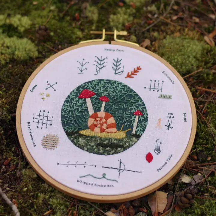 Embroidery Stitch Sampler Kit -Forest Floor