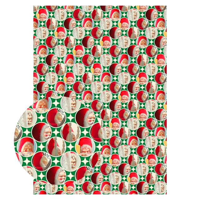 Creepy Santa Mixed Gift Wrapping Paper Set Gift Wrap Smitten Kitten