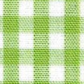 1/4" Gingham Check Poly/Cotton - Lime