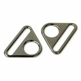1-1/2 inch Flat Triangle Ring (Set of 2) - Gunmetal