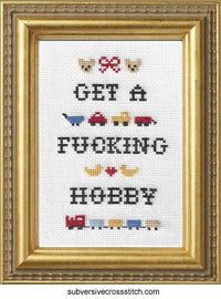 Get A Hobby Cross Stitch Kit Kit Subversive Cross Stitch