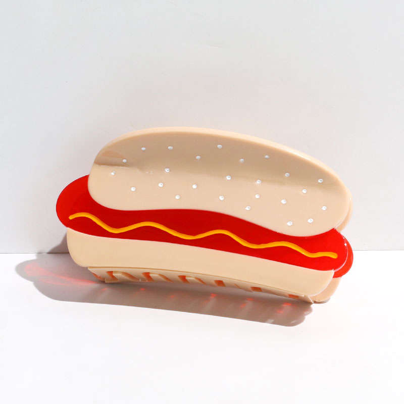 Hot Dog Hair Claw Accessories Jenny Lemons