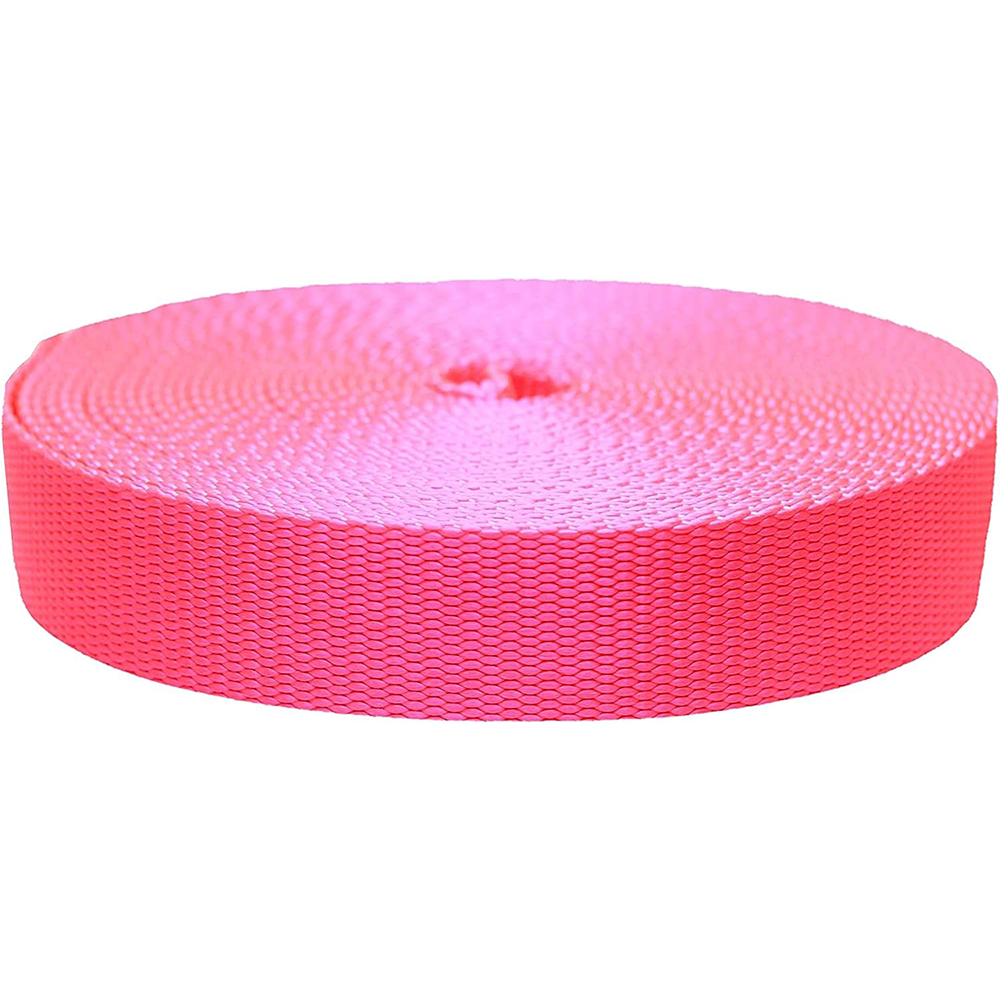1.5" Poly Webbing - Neon Pink