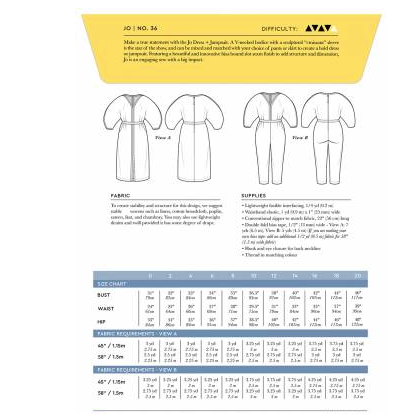 Jo Dress Pattern Pattern Closet Core Patterns