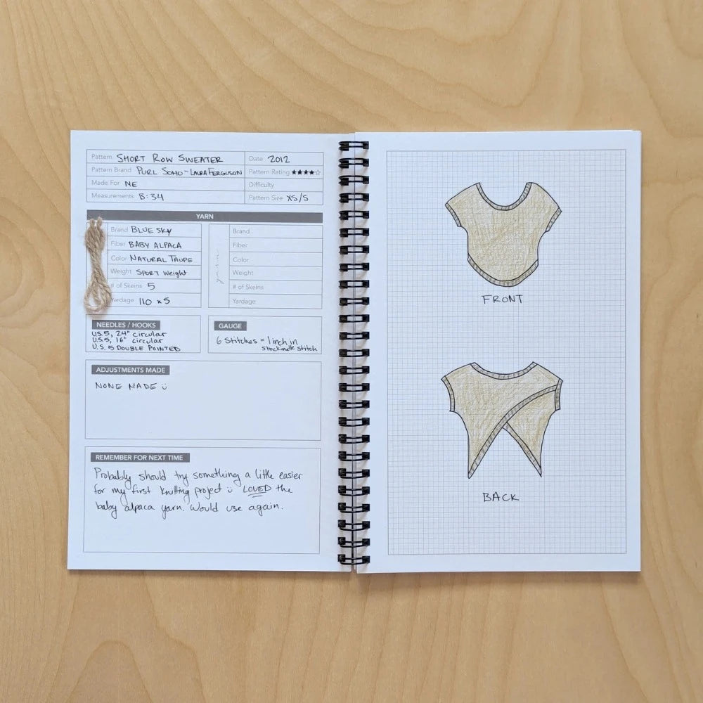 Knit & Crochet Journal Notebook Kohamche