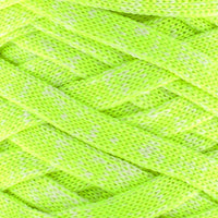 Close-up of bright yellow yarn with a textured pattern