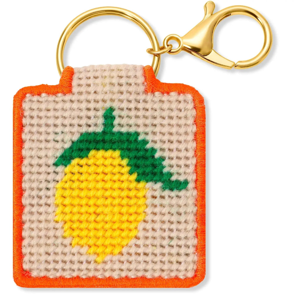 Lucky Lemon Needlepoint Keychain Kit