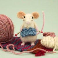 Knitting Mouse Needle Felt Kit Kit The Makers