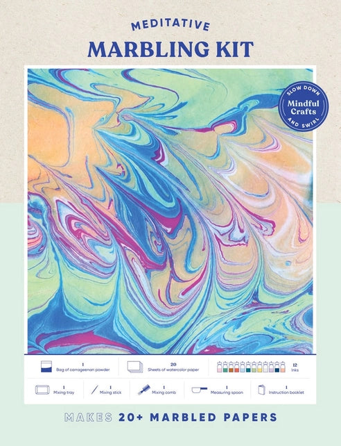Mindful Crafts: Meditative Marbling Kit Kit Chronicle Books
