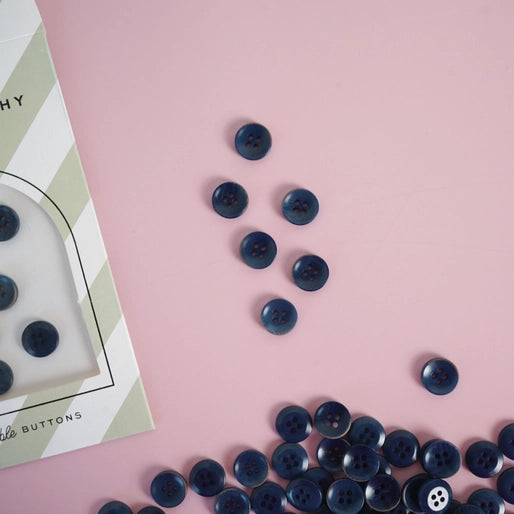 Midnight blue 1/2" button