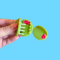 Mini olive hair claw